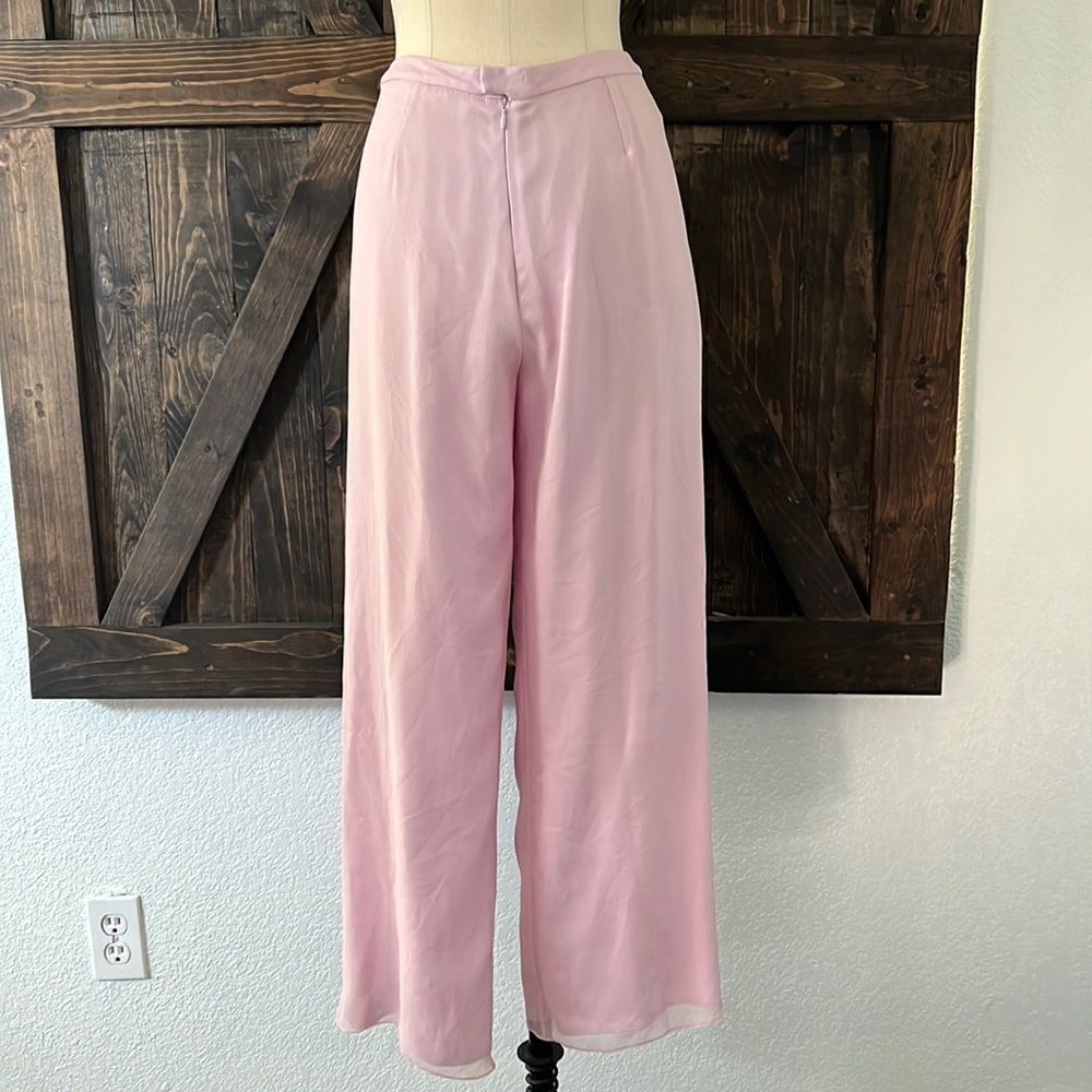 Biyan Vintage sheer lined dress pants lilac Sz-Large